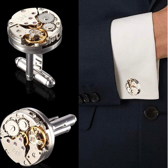 Accessories Men Cufflinks Vintage Watch Movement Shape Suit Poshmark